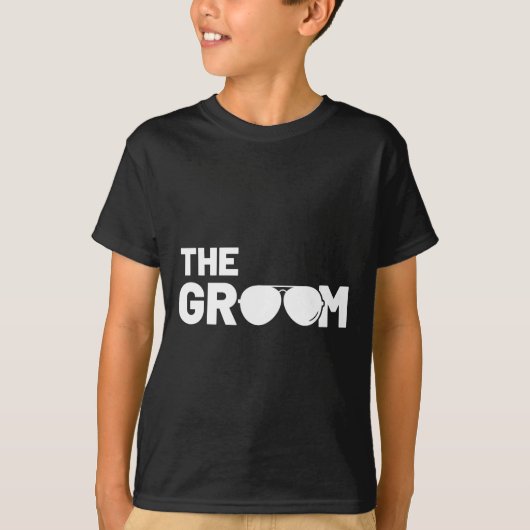 T-shirt Le Groom Squat Bachelor Fournitures Mariage de fêt (Devant)