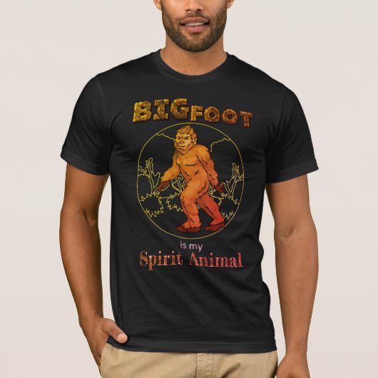 T-shirt Le Gros Pied drôle est mon animal d'esprit (Devant)