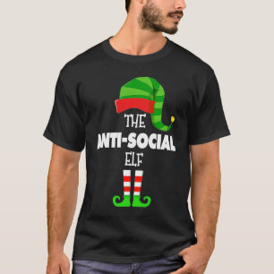 T-shirt Le Groupe de lutins ANTI SOCIAUX pour un Noël en f