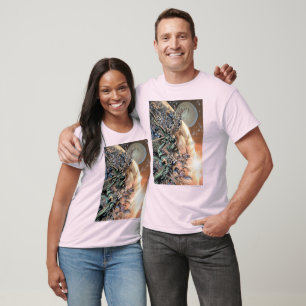 T-shirt Le groupe et la lune de nuit les plus noirs