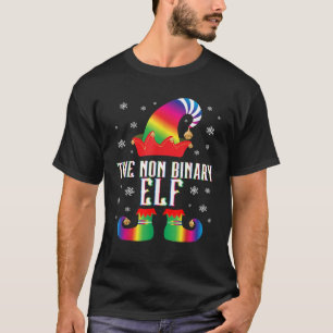 T-shirt Le groupe familial non binaire Elf Matching Xmas L