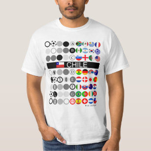 T-shirt Le groupe H de la Coupe du Monde du Chili a indiqu