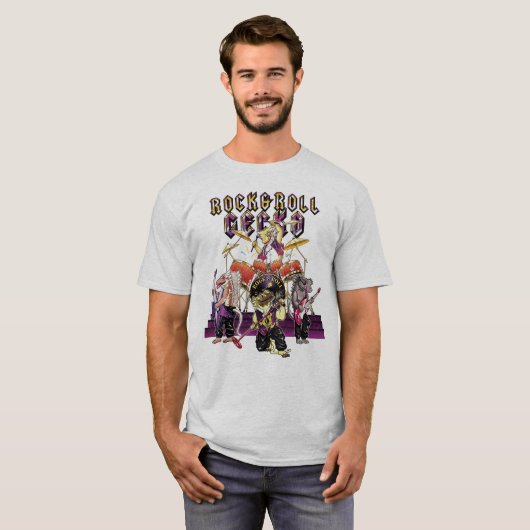 T-shirt Le groupe sur scène (Devant entier)