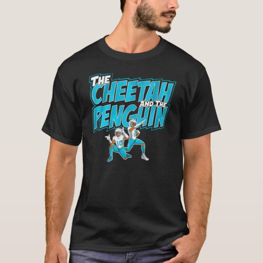 T-shirt Le guépard et le manchot (Devant)