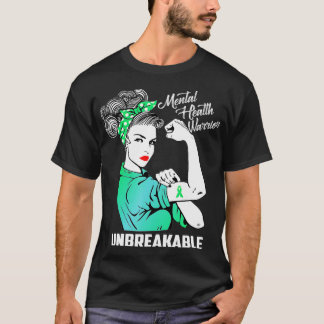 T-shirt Le guerrier de la santé mentale indestructible - M