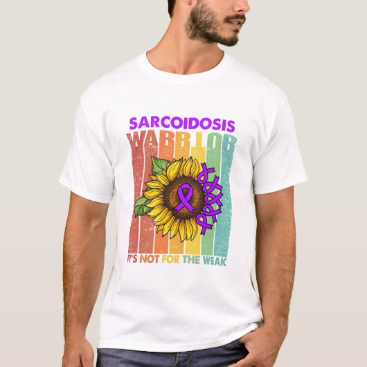 T-shirt Le guerrier de la sarcoïdose, ce n'est pas pour le (Devant)