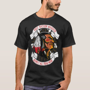 T-shirt Le Guerrier des Premières Nations Respecte toutes