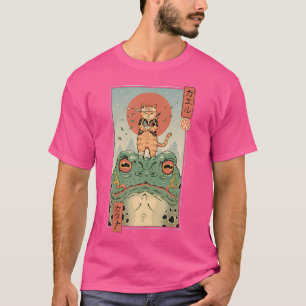 T-shirt Le Guerrier Du Chat Et La Grosse Grenouille