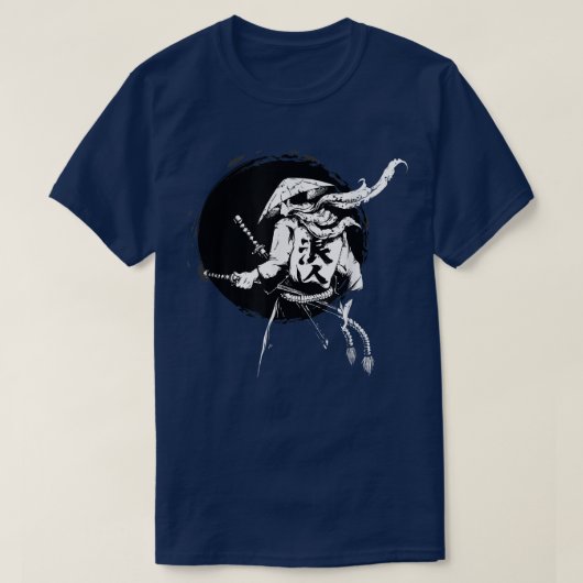 T-shirt Le guerrier fantôme Samurai Anime Manga Bushido (Design devant)