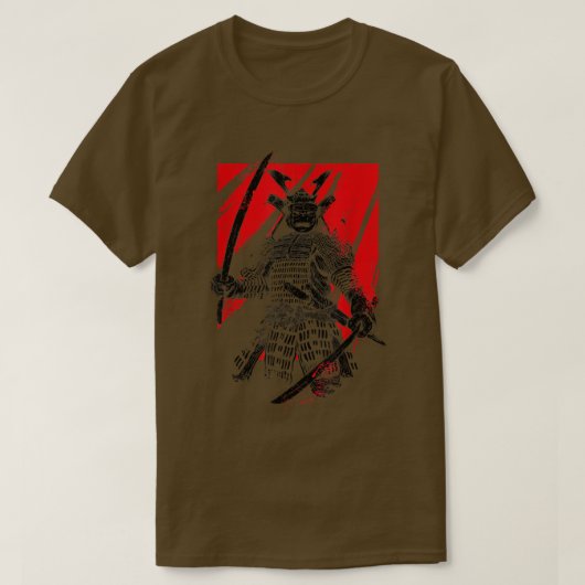 T-shirt Le guerrier fantôme Samurai Anime Manga Bushido (4 (Design devant)