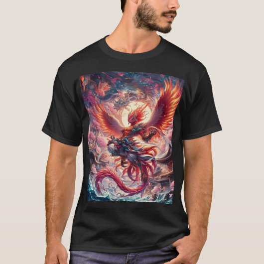 T-shirt Le guerrier Phoenix (Devant)