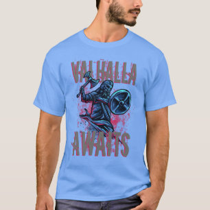 T-shirt Le guerrier viking Valhalla attend