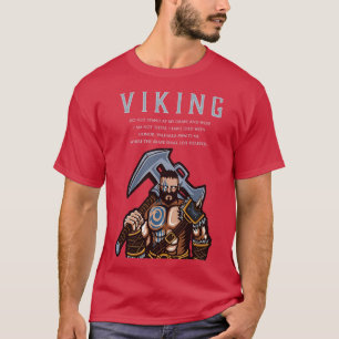 T-shirt Le guerrier viking Valhalla m'attend là où le cour