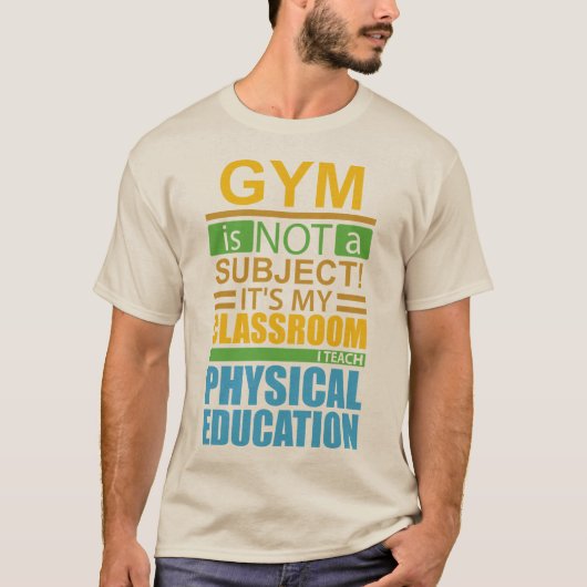 T-shirt Le gymnase n'est pas un sujet (Devant)
