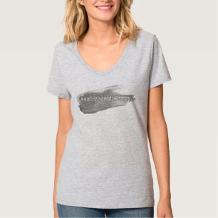 T-shirt Le hashtag Embrace the Grey Silver Parties scintil