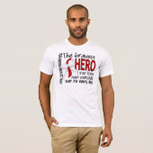 T-shirt Le héros le plus courageux j'ai jamais connu le (Devant entier)