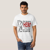T-shirt Le héros le plus courageux j'ai jamais connu le (Devant entier)