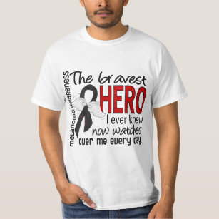 T-shirt Le héros le plus courageux j'ai jamais connu le
