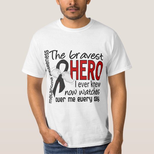 T-shirt Le héros le plus courageux j'ai jamais connu le (Devant)