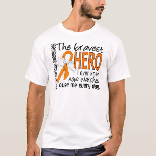 T-shirt Le héros le plus courageux j'ai jamais connu le