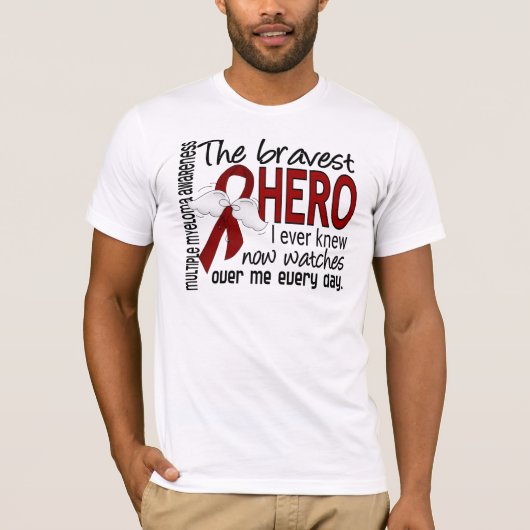 T-shirt Le héros le plus courageux j'ai jamais su le (Devant)