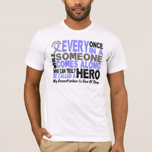 T-shirt Le HÉROS VIENT LE LONG 1 CANCER DE LA PROSTATE