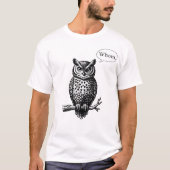 T-shirt Le hibou dit qui (Devant)
