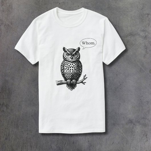 T-shirt Le hibou dit qui