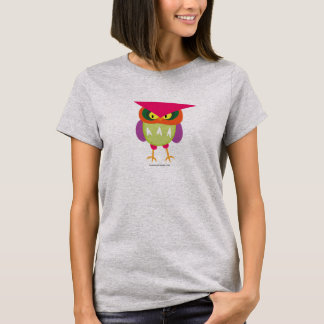 T-shirt Le hibou fâché est coloré