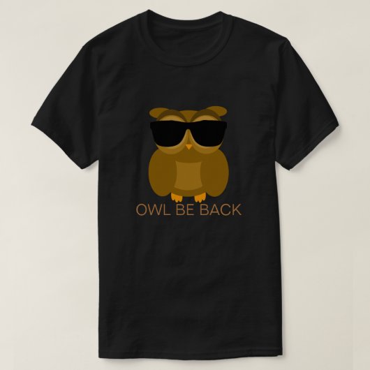 T-shirt Le hibou soit de retour (Design devant)