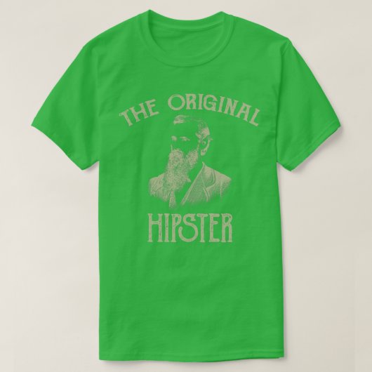 T-shirt Le Hipster original (Design devant)
