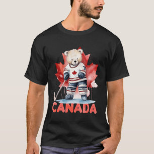 T-shirt Le hockey canadien est la feuille d'érable est le