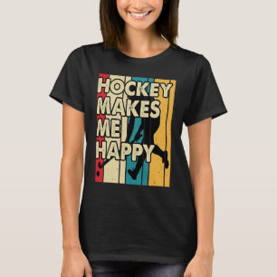 T-shirt Le Hockey Drôle Me Rend Joyeux Hockey Sur Glace Fr