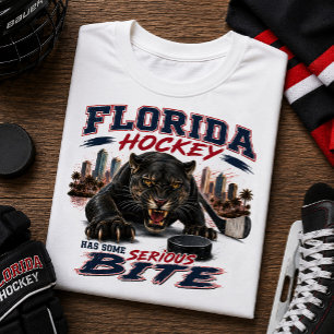 T-shirt Le hockey en Floride a une sacrée morsure panthère