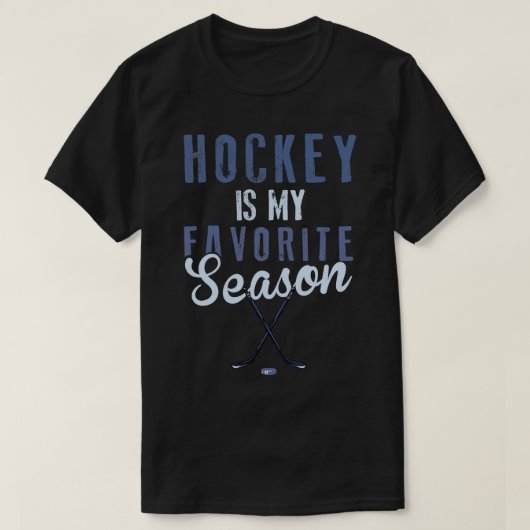 T-shirt Le hockey est ma saison préférée (Design devant)