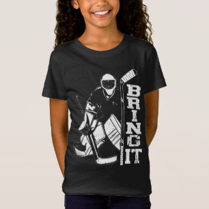 T-Shirt Le Hockey Sur Glace Le Goalkeeper Vintage