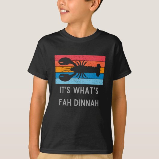 T-shirt Le homard c'est ce que Fah Dinnah Funny Kid's (Devant)