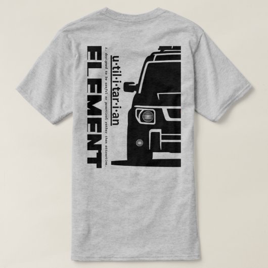 T-shirt Le Honda Element (Design dos)