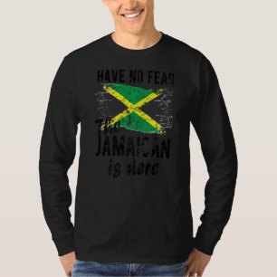 T-shirt Le Jamaïcain est là Jamaïque Drapeau Racines Jamaï