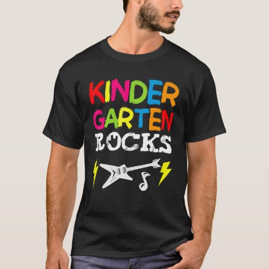 T-shirt Le Jardin D'Enfants Rocks Le Préscolaire Retourner (Devant)