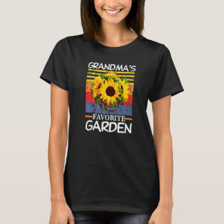 T-shirt Le jardin préféré de grand-mère, maman et nana pou