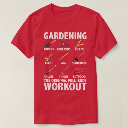 T-shirt Le jardinage est la citation d'entraînement complè (Design devant)