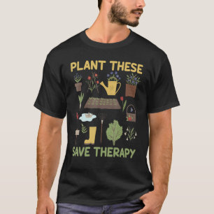 T-shirt Le jardinage est mon jardinier thérapeutique