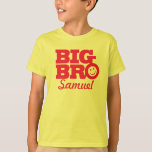 T-shirt Le jaune rouge de grand nom de bro badine le