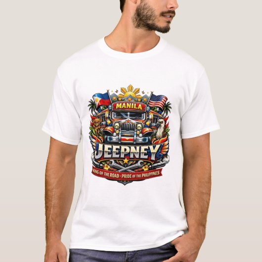 T-SHIRT LE JEEPNEY PHILIPPIN (Devant)