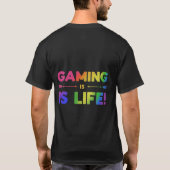 T-shirt Le jeu est la vie (Dos)