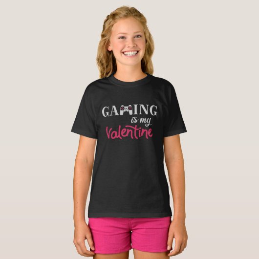 T-shirt Le jeu est mon Saint-Valentin (Devant entier)