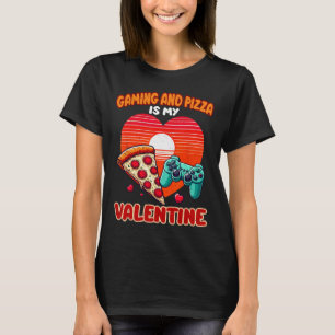 T-shirt Le jeu et la pizza sont mes hommes et femmes de la