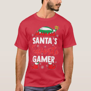 T-shirt Le jeu vidéo préféré de Santa Xmas Gaming Lover Vi