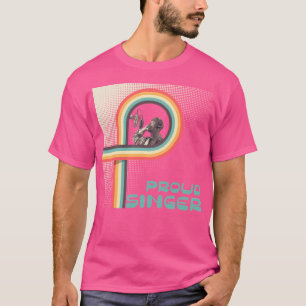T-shirt Le Jeune Chanteur Rnb Chante Devant Le Microphone